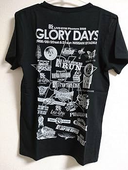 Amazon.co.jp: B'z LIVE- GYM 2008 GLORY DAYS Tシャツ ブラック